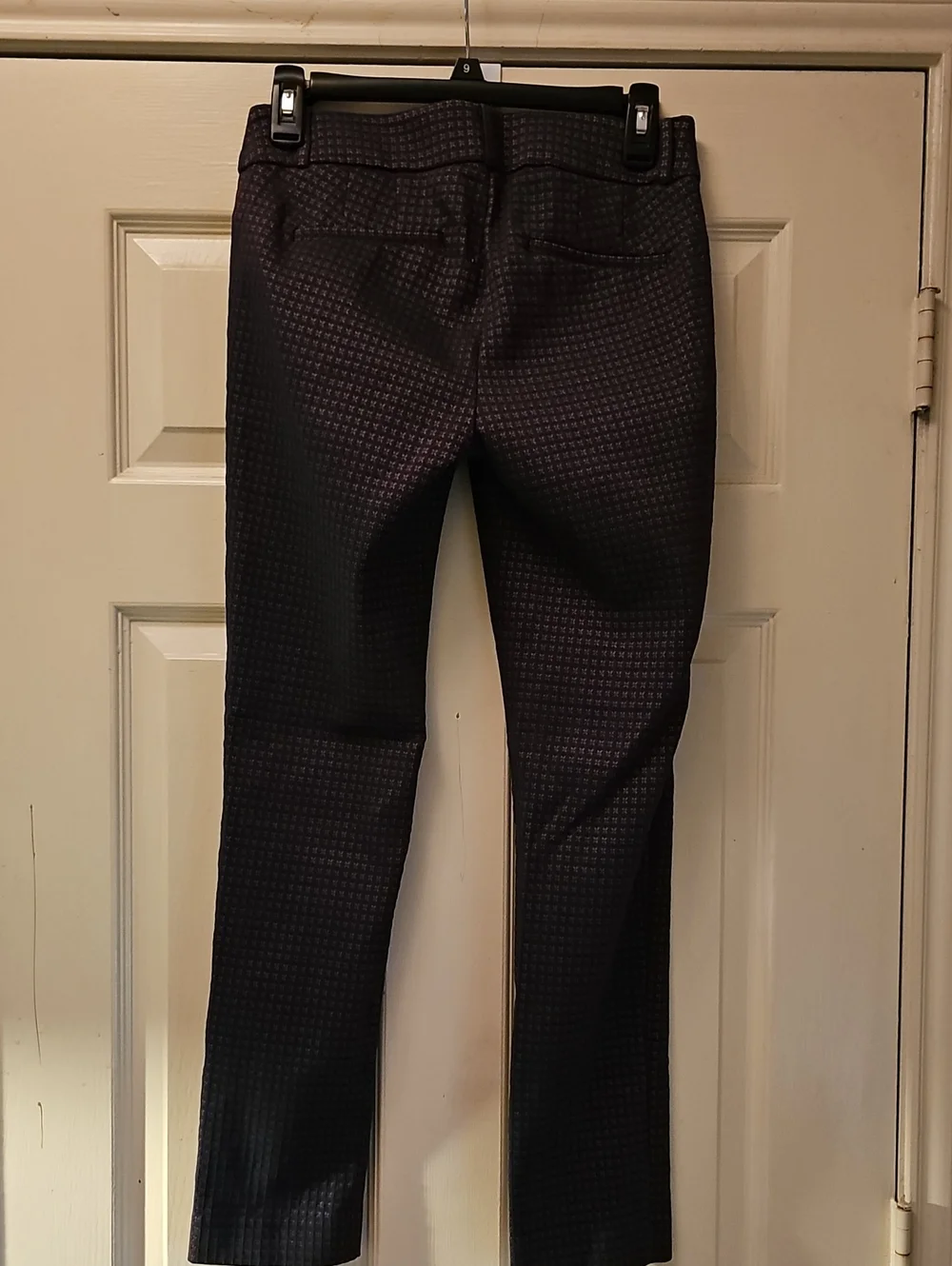 LOFT Black Textured Slim Chinos